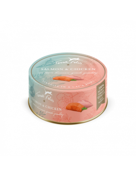Terra Felis Łosoś z kurczakiem 80g