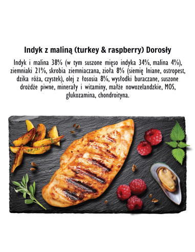 Paka Zwierzaka Indyk z maliną 9 kg