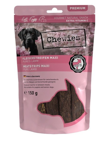 Chewies Maxi Meat Strips 100% Jagnięcina 150g