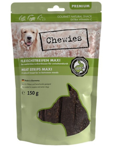 Chewies Maxi Meat Strips 100%  Królik 150g