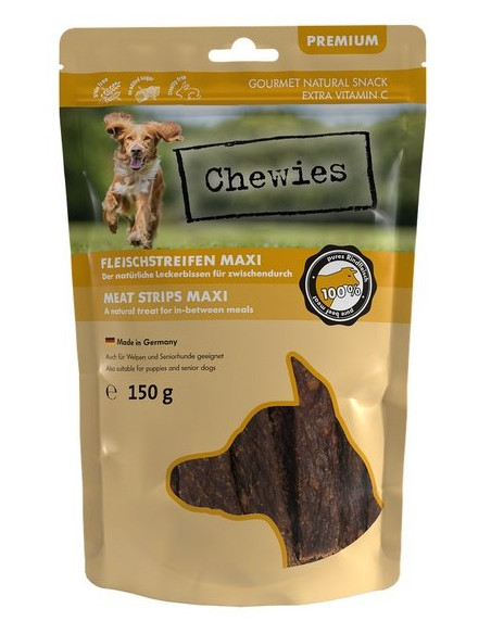 Chewies Maxi Meat Strips 100%  Wołowina 150g