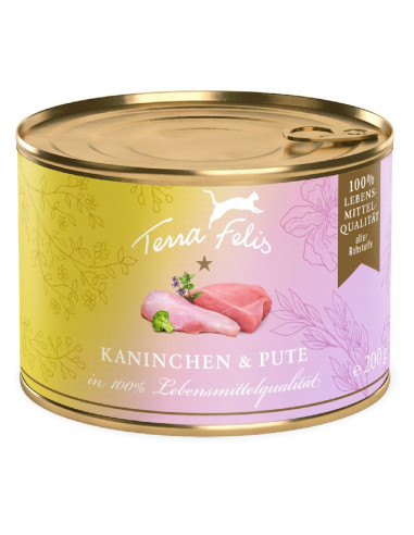 Terra Felis Królik i indyk 200g