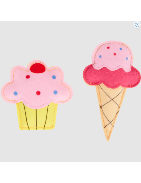 Zabawka z kocimiętką dla kota - rożek, babeczka