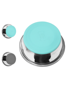 Pojedyncza metalowa miska z antypoślizgowym dnem 2