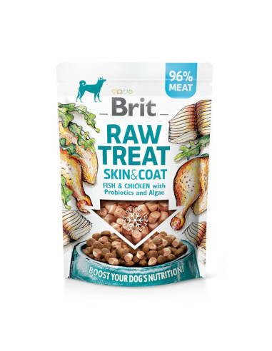 Brit Raw Treat Skin Coat Fish Chicken 40g