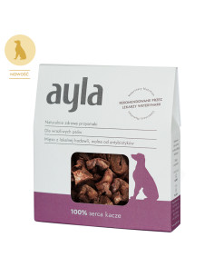 Ayla Dog Przysmaki liofilizowane - Serca Kacze 100% Data...
