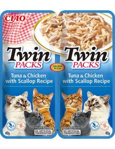 Inaba Twin Packs - Tuńczyk, kurczak, przegrzebki 80g