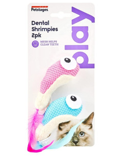 Petstages zabawka dla kota do higieny zębów - krewetki 2