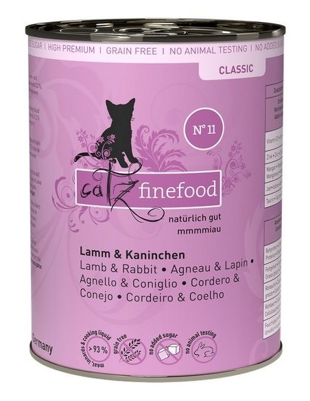 Catz Finefood Classic N.11 Jagnięcina i Królik 400g
