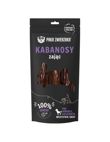 Paka Zwierzaka Kabanosy z Zająca 3szt 80g