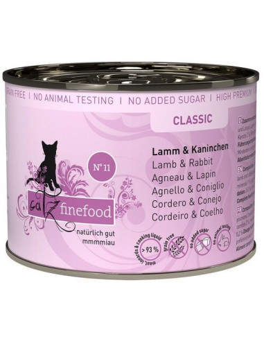 Catz Finefood Classic N.11 Jagnięcina i królik 200g