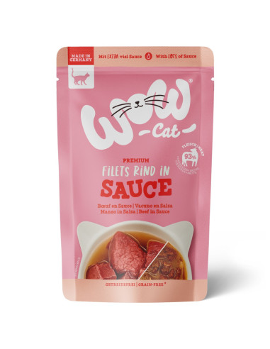 WOW Cat Rind in Sauce - Wołowina w sosie 85g