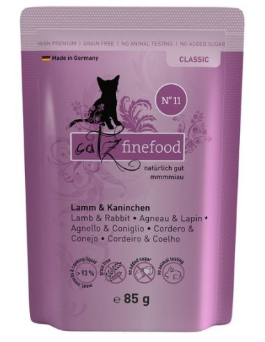 Catz Finefood Classic N.11 Jagnięcina i królik 85g