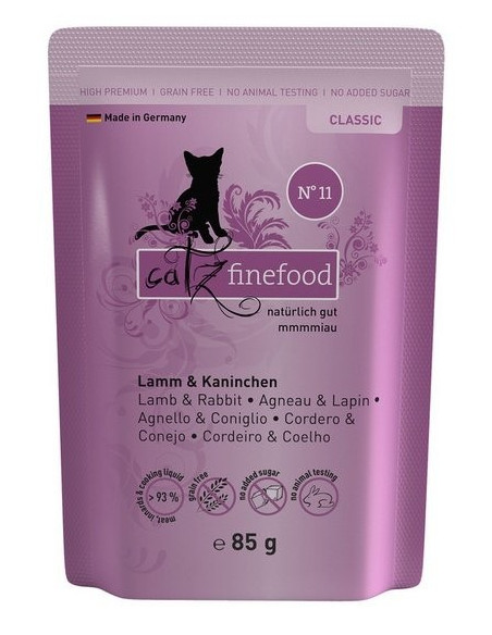 Catz Finefood Classic N.11 Jagnięcina i królik 85g