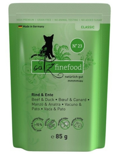 Catz Finefood Classic N.23 Wołowina i kaczka 85g