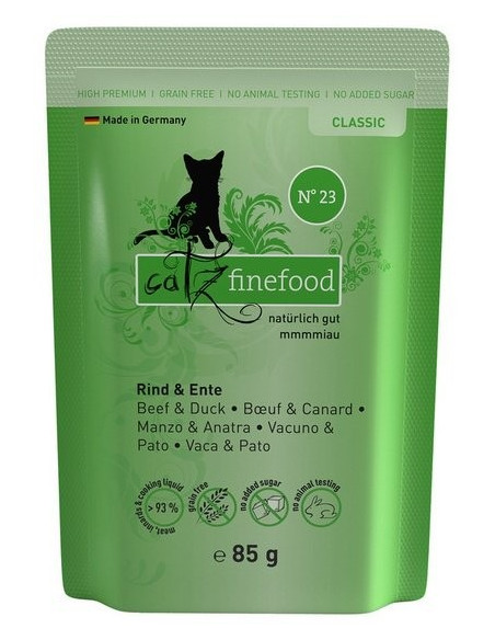 Catz Finefood Classic N.23 Wołowina i kaczka 85g