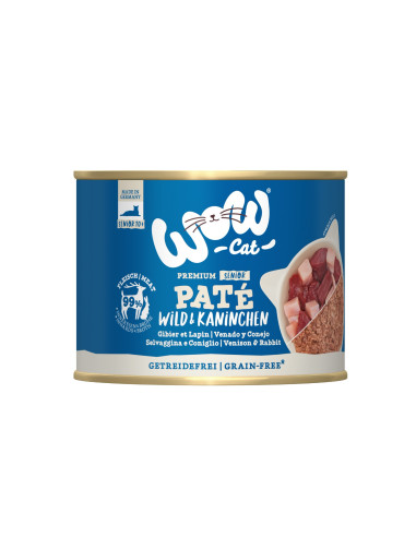 WOW Cat Pate Senior Wild & Kaninchen - Dziczyzna z królikiem 200g