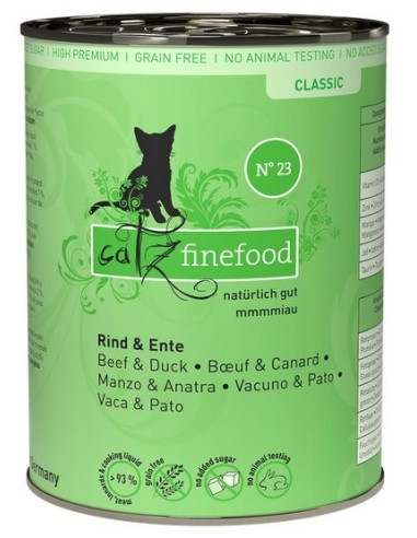 Catz Finefood Classic N.23 Wołowina i kaczka 400g