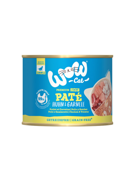 WOW Cat Pate Junior Kitten Huhn & Garnele - Kurczak i krewetki 200g