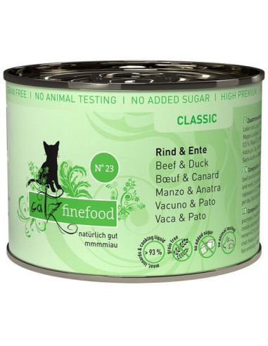 Catz Finefood Classic N.23 Wołowina i kaczka 200g