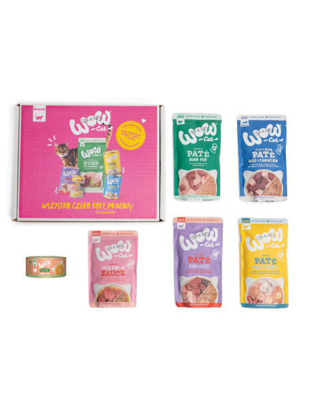 WOW Cat BOX - Zestaw startowy karm dla kota