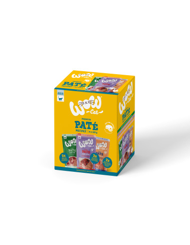 WOW Cat Multipack Pate - Zestaw karm 6x125g