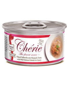 Chérie - Tuńczyk z dzikim łososiem 80g