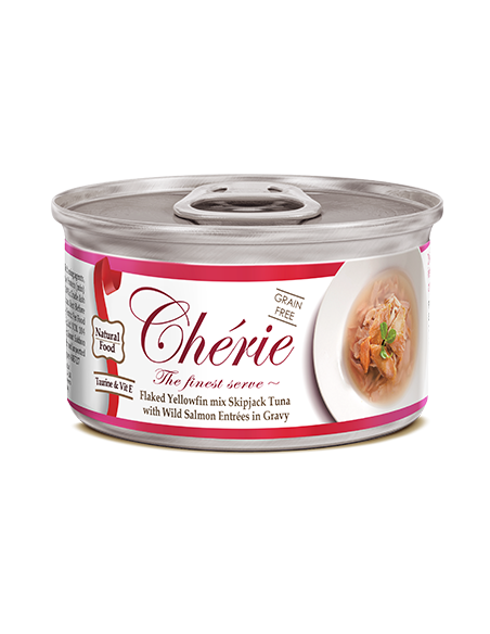 Chérie - Tuńczyk z dzikim łososiem 80g