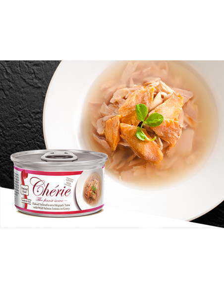 Chérie - Tuńczyk z dzikim łososiem 80g