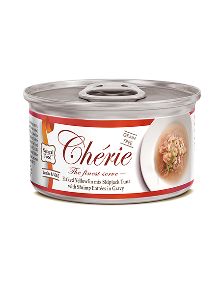 Chérie - Tuńczyk z krewetkami 80g