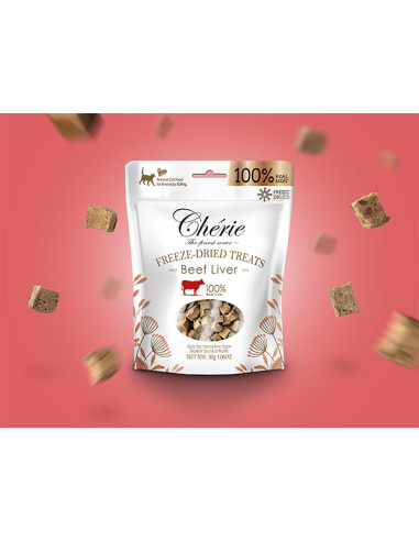 Chérie Freeze-Dried Treats - Wątroba wołowa 30g