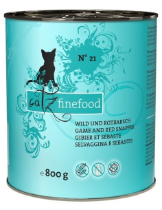 Catz Finefood Classic N.21 Dziczyzna i Karmazyn 800g