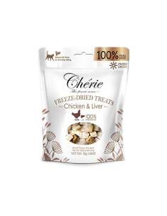 Chérie Freeze-Dried Treats - Kurczak i wątróbka 30g