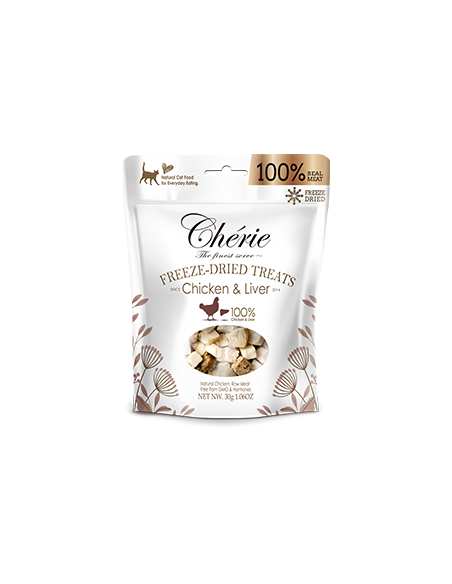 Chérie Freeze-Dried Treats - Kurczak i wątróbka 30g