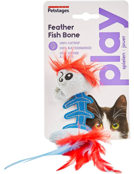 Petstages Oścista Ryba z Piórkami