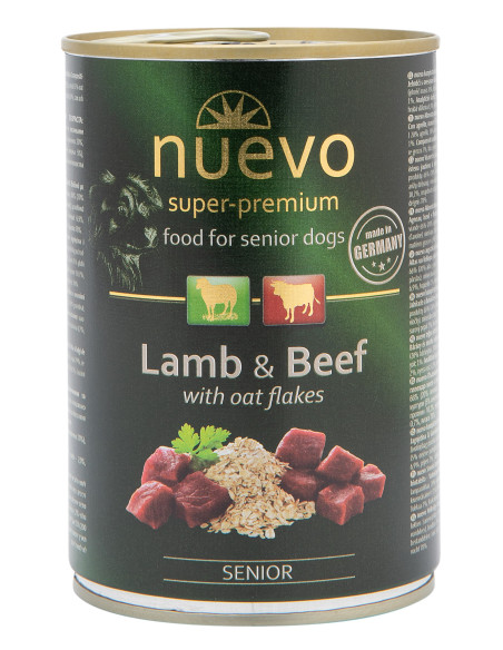 Nuevo Dog Senior - Jagnięcina z wołowiną 400g