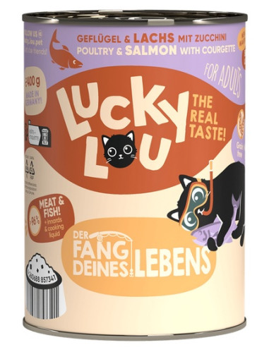 Lucky Lou Lifestage Adult Drób i łosoś 400g