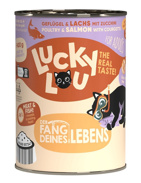 Lucky Lou Lifestage Adult Drób i łosoś 400g