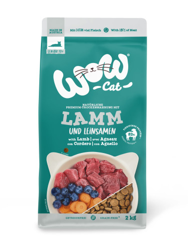 WOW CAT Senior mit Lamm - Jagnięcina 2kg