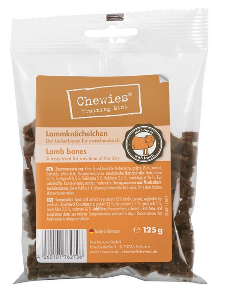 Chewies Goodies (Training) Kosteczki Mini Jagnięcina 125g