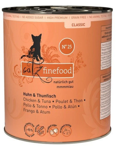 Catz Finefood Classic N.25 Kurczak i tuńczyk 800g