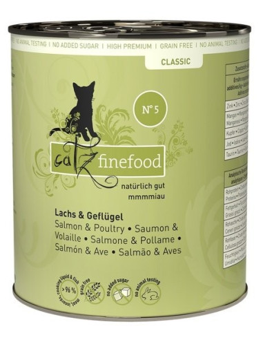 Catz Finefood Classic N.05 Łosoś i drób 800g