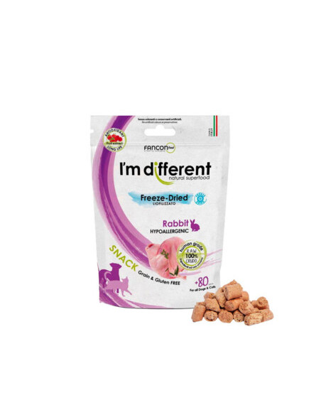 I'm different Freeze-Dried Snack - Królik 40g