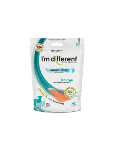 I'm different Freeze-Dried Snack - Pstrąg 40g