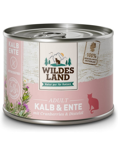 Wildes Land Cat Classic Adult Kalb & Ente - Cielęcina z kaczką 200g