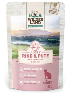 Wildes Land Cat Classic Adult Rind & Pute - Wołowina z...