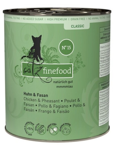 Catz Finefood Classic N.15 Kurczak i bażant 800g