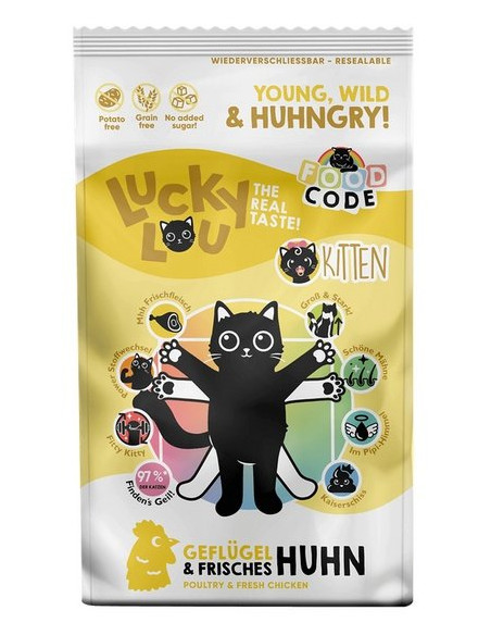 Lucky Lou Food Code Lifestage Kitten - Drób 1,7kg