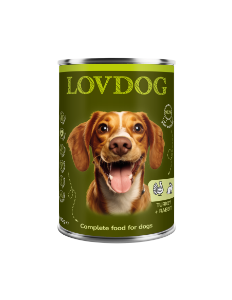 LOVDOG Turkey & Rabbit - Indyk i Królik 400g