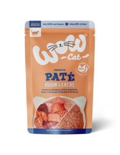 WOW Cat Pate Huhn & Lachs - Kurczak i łosoś 125g
